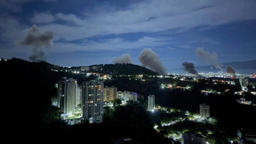 TOPINDIATOURS Update ai: US conducts large-scale air strikes on Venezuela, explosions rock